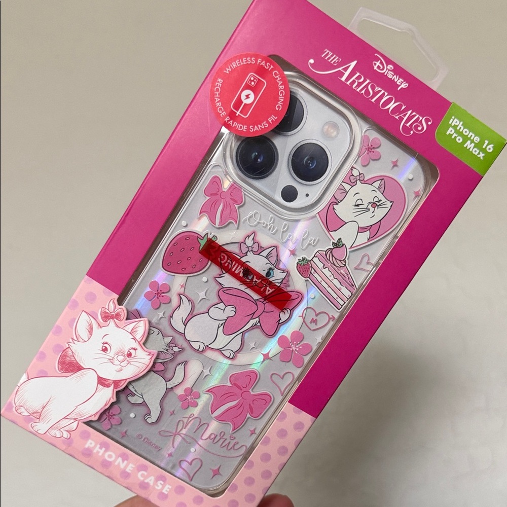 Disney Aristocats Pink and White Phone Case